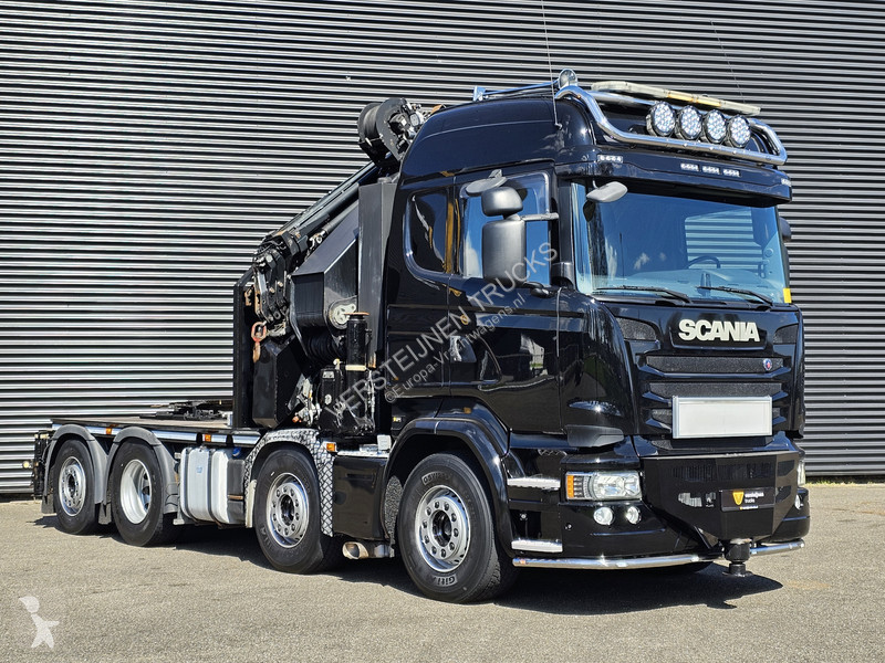 Traktor Scania 490 8x2 / HMF 85 T/M CANE +...