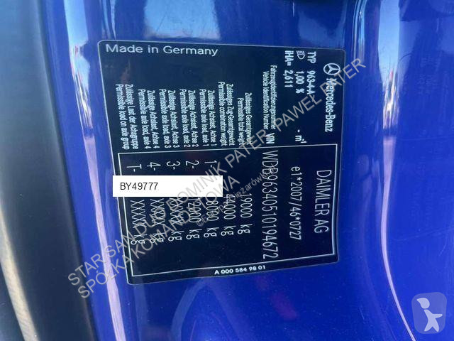 Tractor Mercedes ACTROS 1843 4x2 EURO 6...