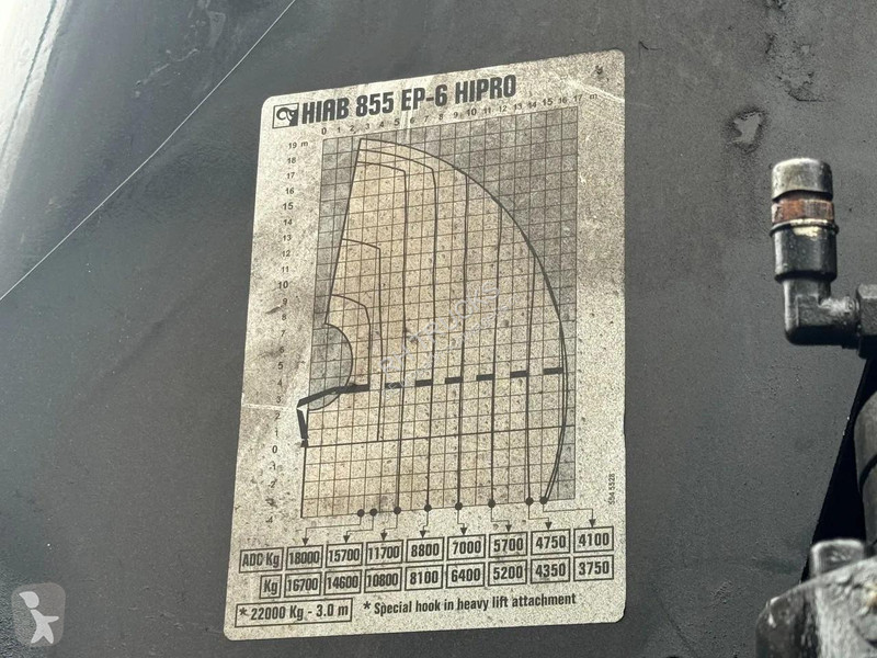 جرار Scania G450 8X2 EURO 6 HIAB 855-6 + REMOTE...