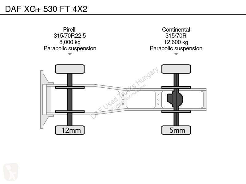 جرار DAF + 530 FT 4X2