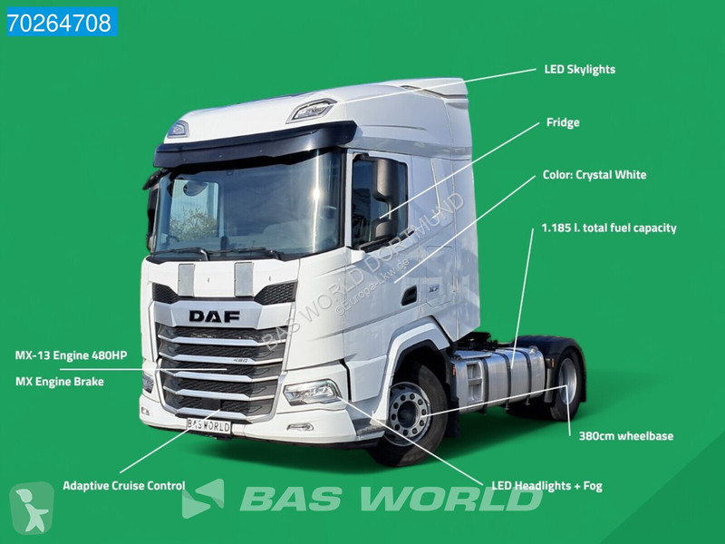 Traktor DAF 480 4X2 2x Tanks LED ACC