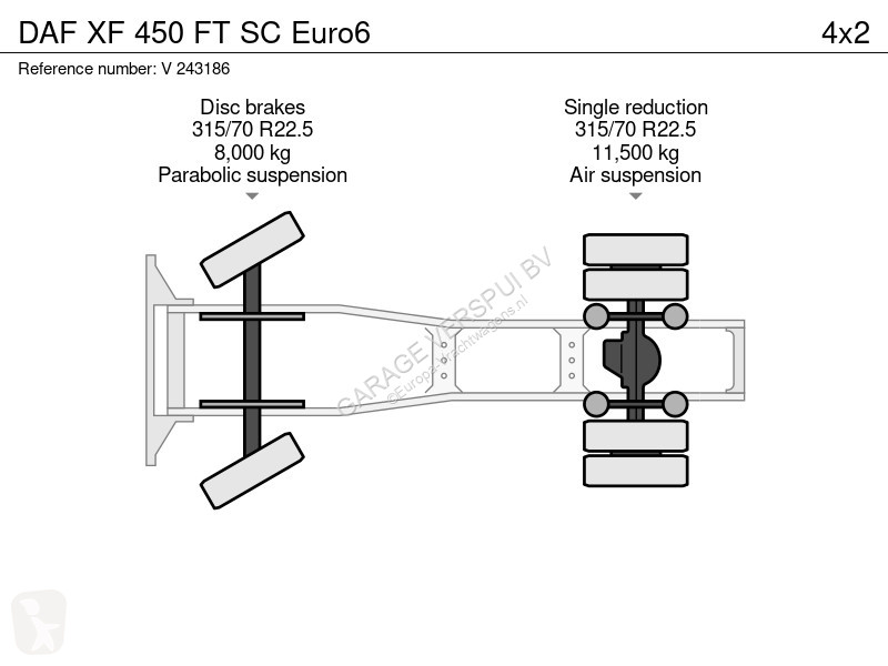 Tahač DAF 450 FT SC Euro6