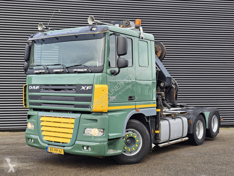 Tahač DAF 105460 6X2 / HIAB 37 t/m CRANE / KRAN