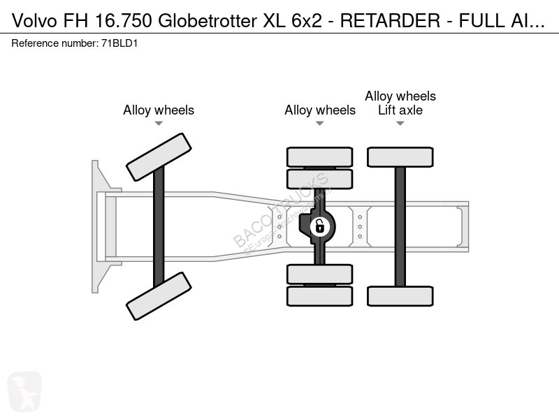 Tractor Volvo 16750 Globetrotter XL 6x2 -...