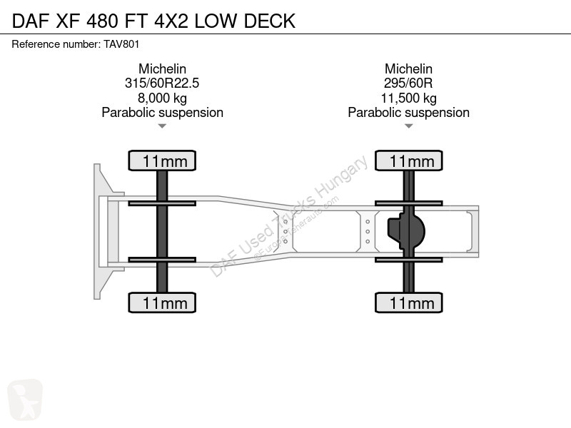 جرار DAF 480 FT LOW DECK 4X2