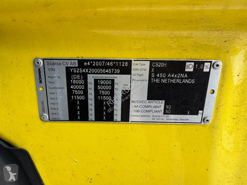 Trekker Scania S450 NGS 4X2 EURO 6 RETARDER...