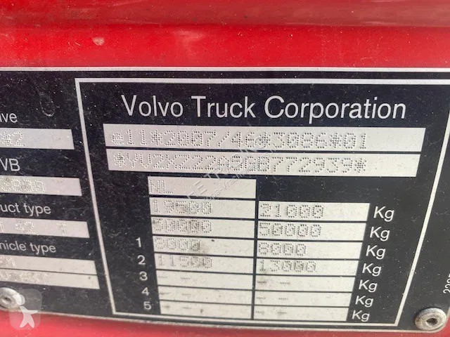 جرار Volvo globetrotter, euro 6, pto