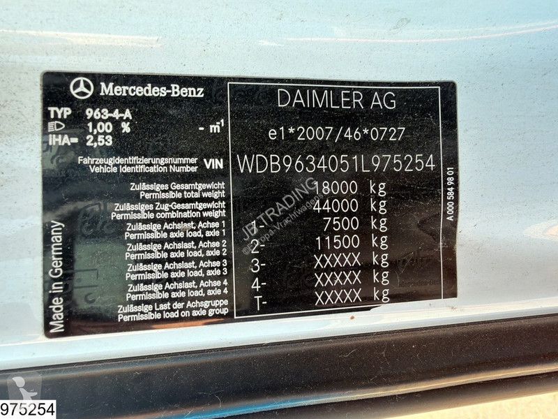 Cabeza tractora Mercedes 1843 EURO 6, Retarder,...