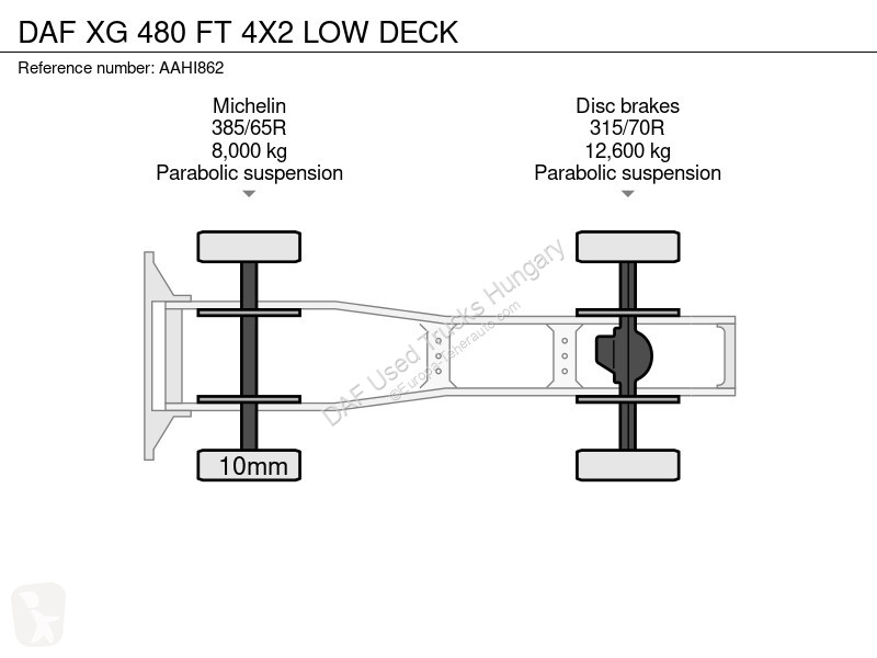 جرار DAF XG  FT LOW DECK 4X2