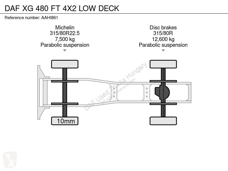 جرار DAF XG  FT LOW DECK 4X2