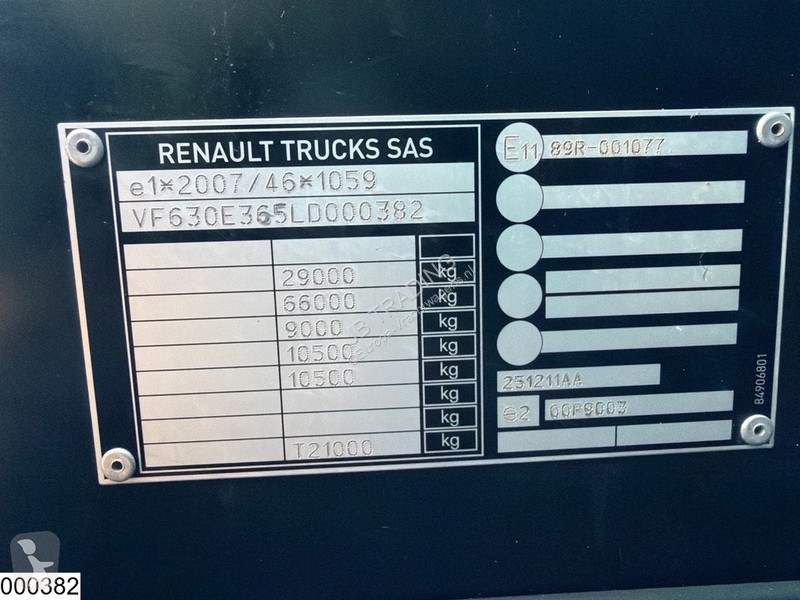 Tracteur Renault C 440 6x4, EURO 6, PTO, Palfinger