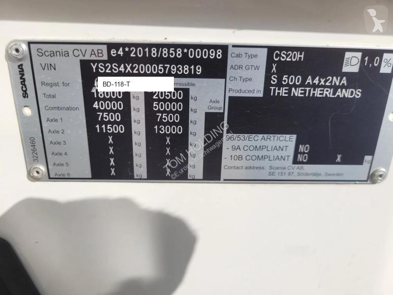 جرار Scania 500S NGS A4X2NA retarder steel/air...