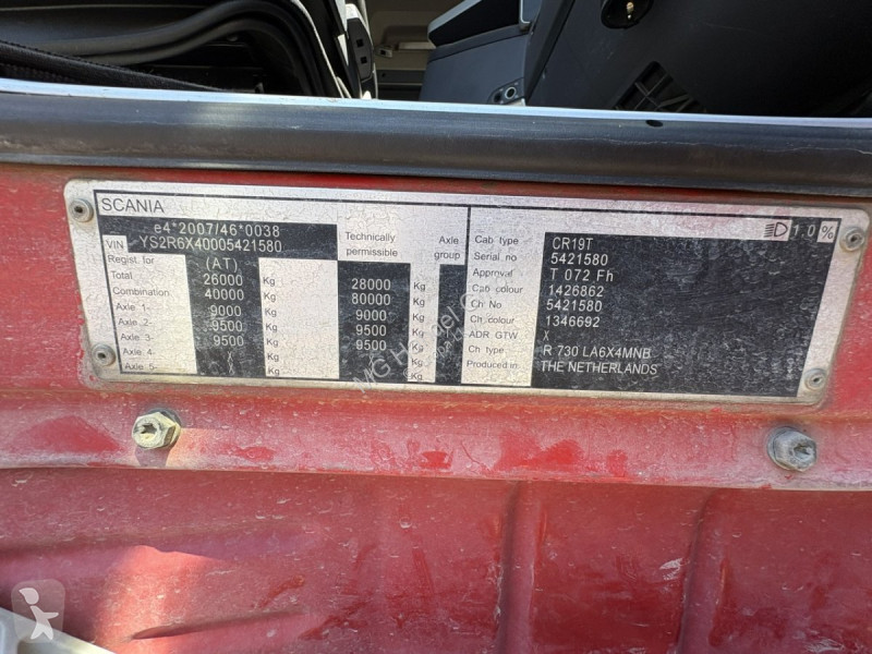 Cabeza tractora Scania R730 6x4, E6, Voll-Luft,...