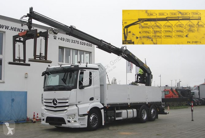 Camion Mercedes Antos 2543 L 6x2 Pritsche Heckkran