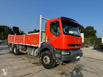 Camion grue ridelles Renault