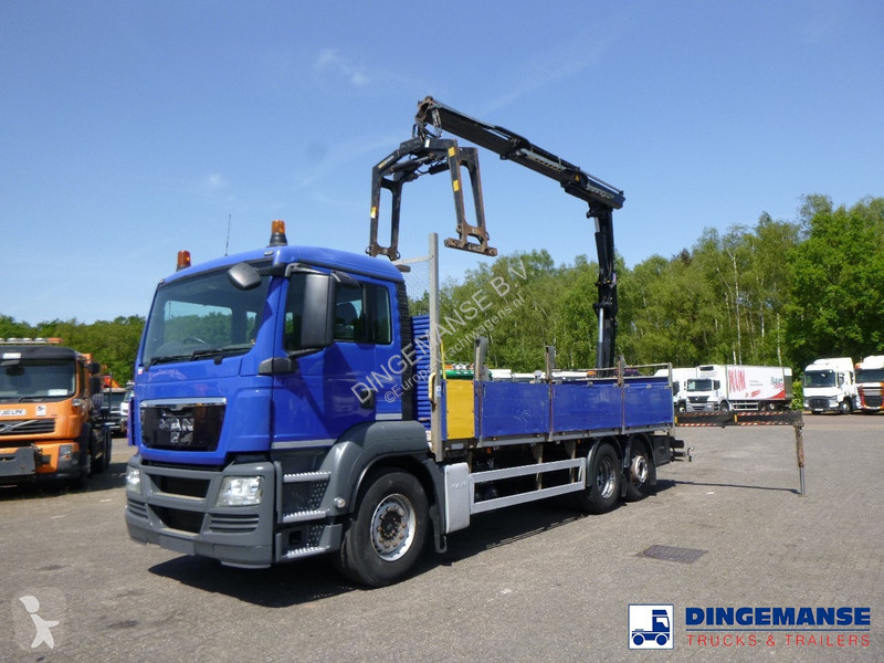 Camion MAN TGS 6X2 RHD + HMF 1420-K2 + grapple