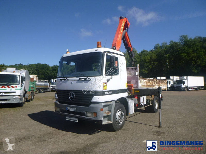 Camion Mercedes 1835 4x2 tipper + Palfinger...