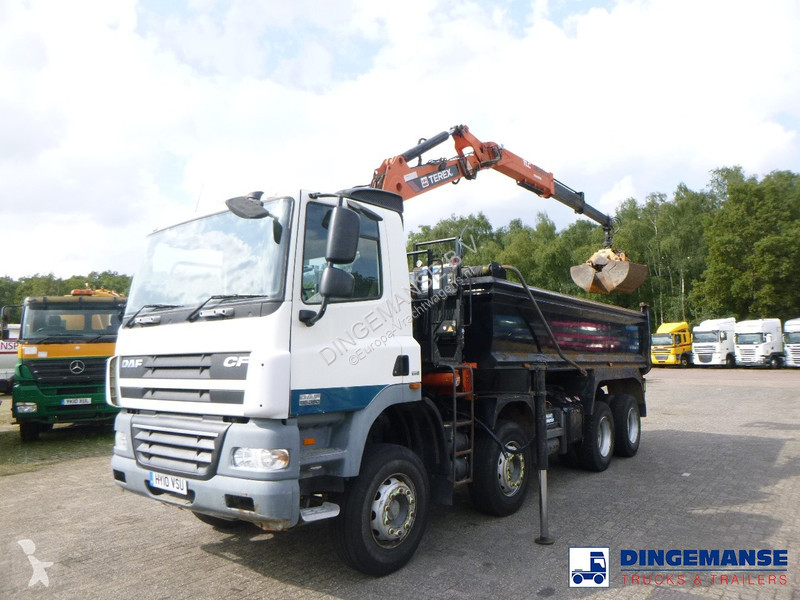 Camion DAF 85360 8X4 RHD tipper + Terex 118.2...