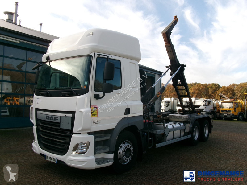 Camión DAF 460 6x2 Euro 6 Hyva container hook 20 t