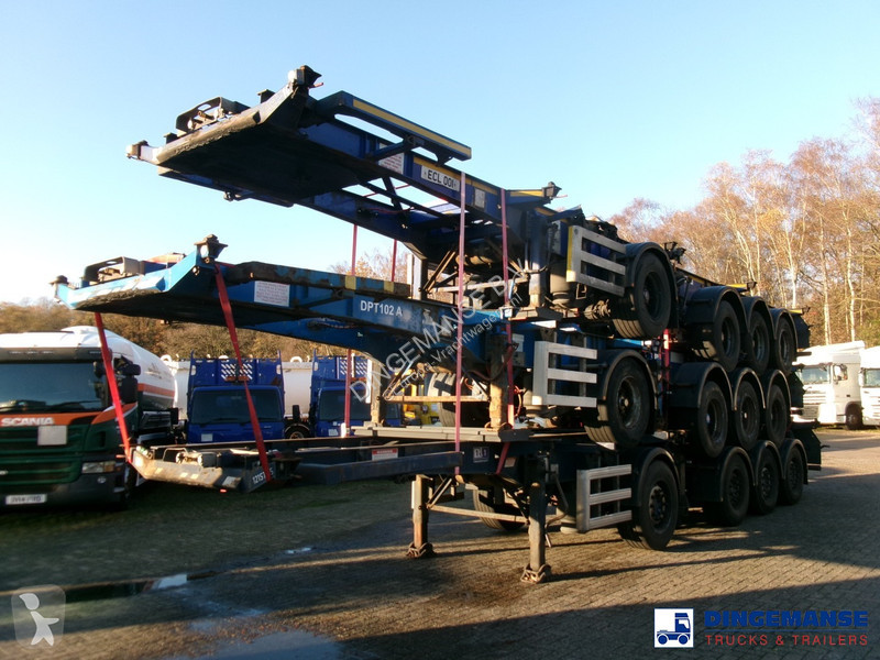 Kamion Stack - 3 x splitter container chassis...