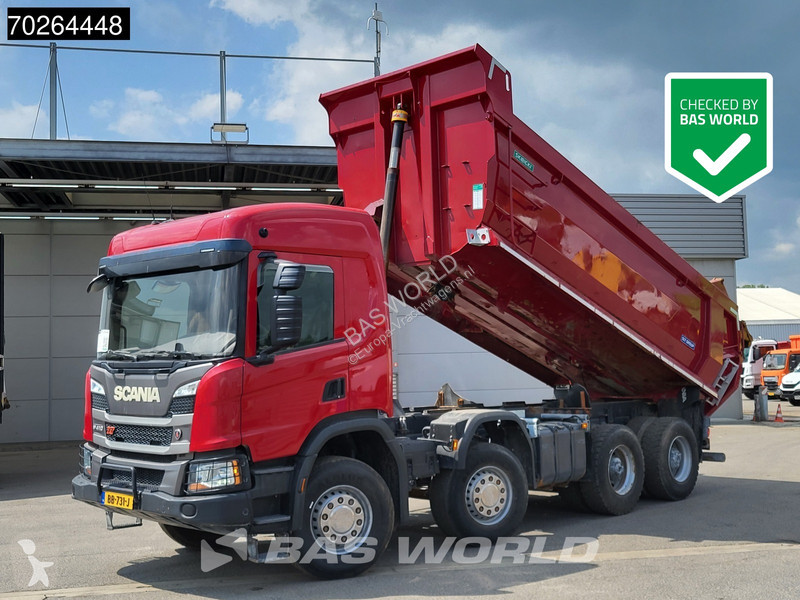 Camion Scania P410 8X4 N Truck 19m3 tipper Body...