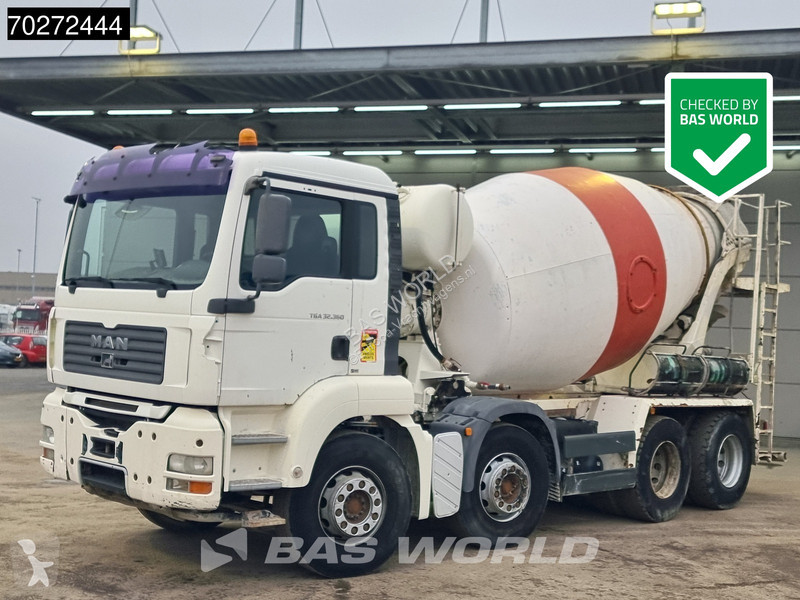 Lastbil MAN 32.360 8X4 Stetter 9m3...