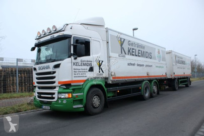 Camion plateau brasseur Scania
