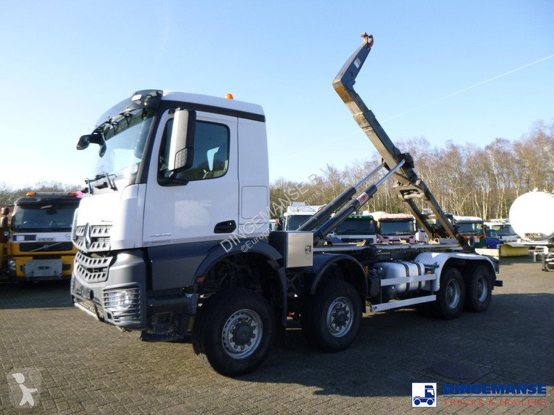 Camion Mercedes 4545 8x8 AJK container hook 25 t