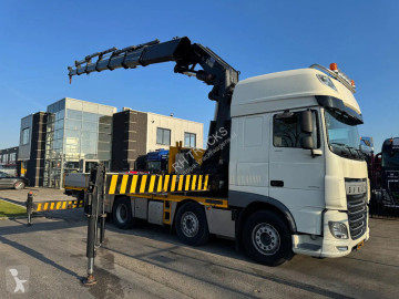 Camion DAF XF460 8X2 - EURO 6 + HIAB 855 EP-6 + REMOTE + STEERING AXLE