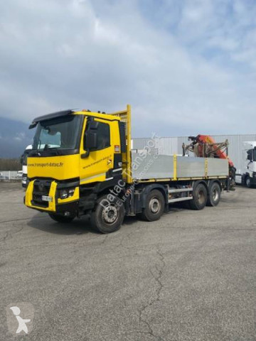 Camion grue ridelles Renault