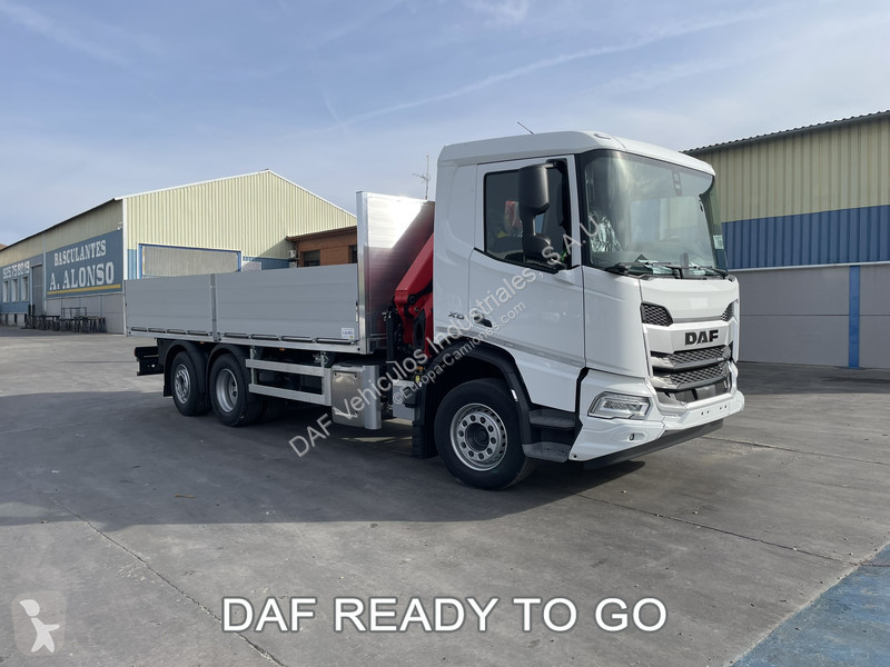 Camion DAF XD 450 N Grua con caja alum