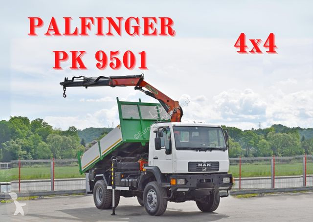 Kamion MAN LE Kipper 3,70 m + PK 9501 /4x4
