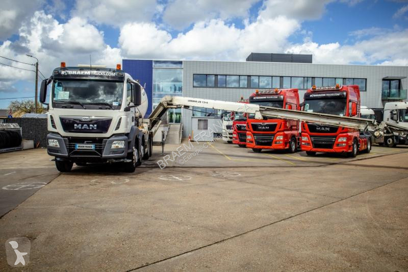 Lastbil MAN 32.400BB+LIEBHERR 8M³+BAND/TAPIS 16m