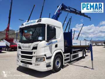 Camion grue ridelles Scania