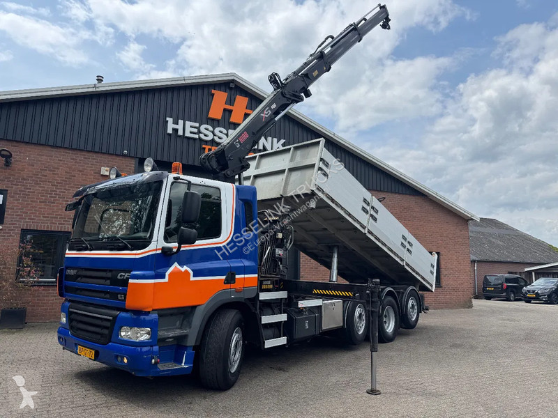 Camion DAF 85360 8X2 3 Zijdige kipper HIAB 16...