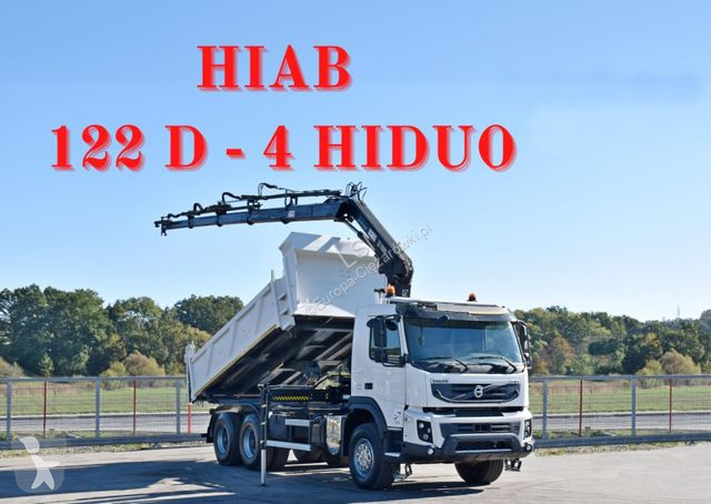 Camión Volvo FMX Kipper 5,20m*HIAB 122 D-4...