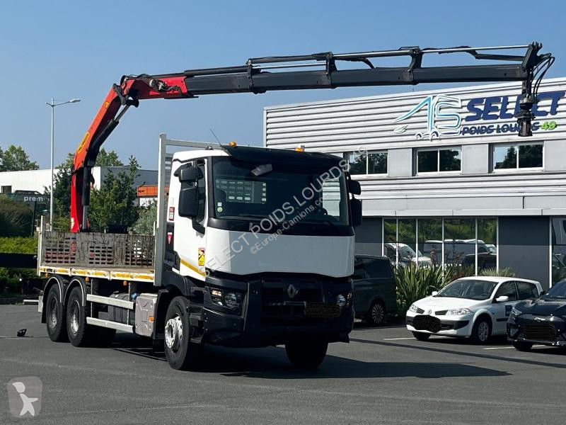 Camion Renault 6X4 POLYBENNE GRUE C-Series