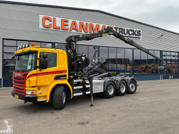 Camion Scania P 410 8x4 Euro 6 alfinger 14 Tonmeter Z-kraan