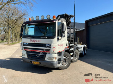 Camion DAF CF85 FAD 8x4 Euro 5 met HIAB XR 26 Ton Haakarmsysteem HMF 2220K4 Radiografische kraan