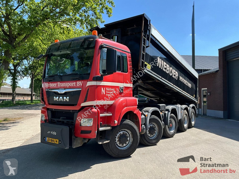 Kamion MAN 10x8 Euro 6 kipper met kleppen