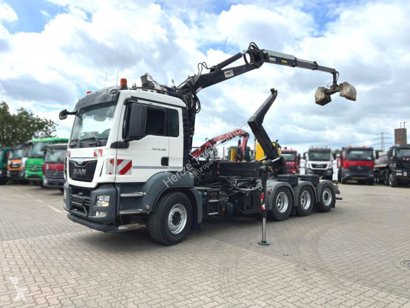 Camion MAN TG-S 35.480 8x4 BL Abrollkipper mit...