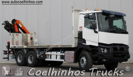Camion grue ridelles Renault