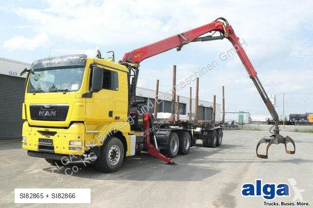 Lastbil MAN 26.540 TGX 6x4, Kombizug, Huttner...