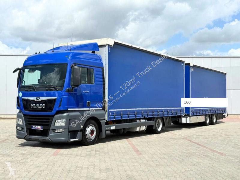 Camion remorque MAN TGX 18420 / PRZEJAZDOWY /...