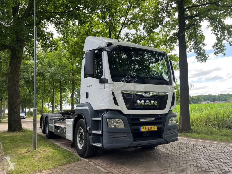 Kamion MAN TGS 26420 container systeem met kabels