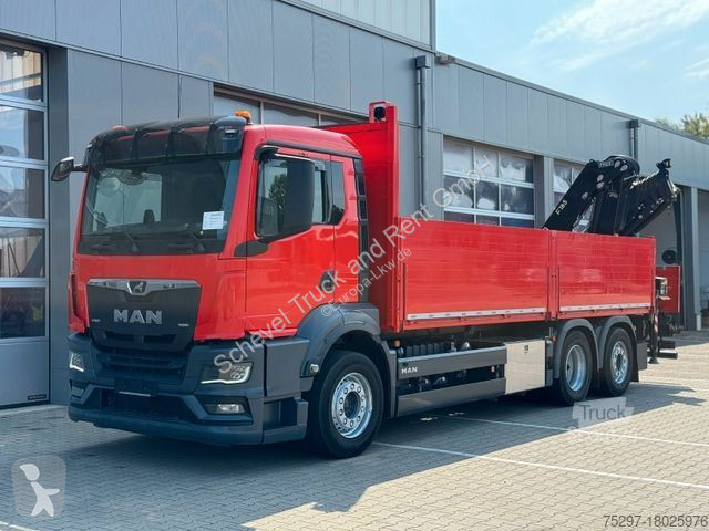 Lastbil MAN TGS 26.430 Baustoffpritsche Fassi...
