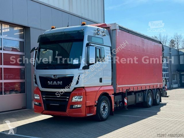Lastbil MAN TGX 26.510 Pritsche/Plane PALFINGER...