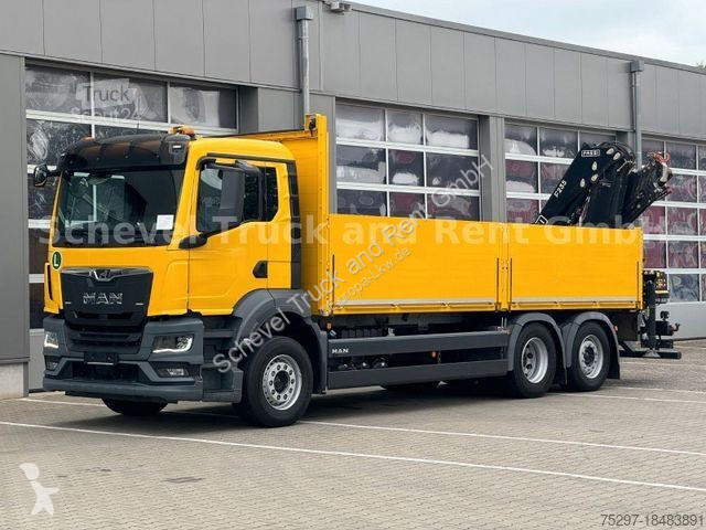 Lastbil MAN TGS 26.430 6x2-4 Pritsche mit FASSI...