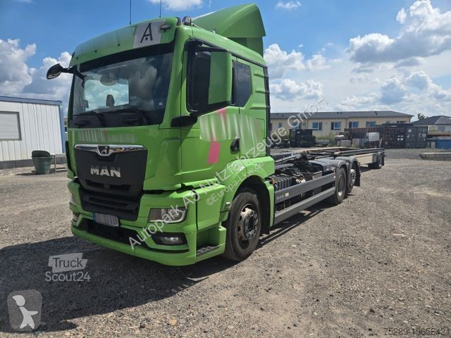 Lastbil MAN TGS 2651 Abrollkipper HIAB Lift...