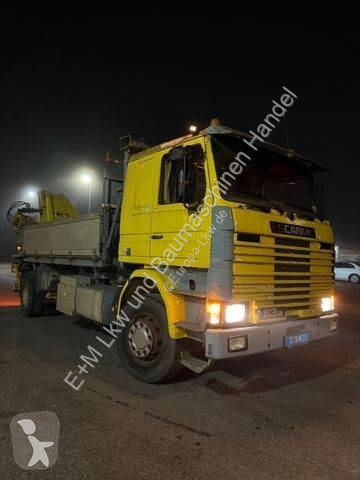 Camion Scania R 112 M 2 SEITENKIPPER KRAN
